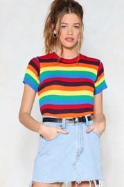 nasty gal With Flying Colors Knit Tee at Nasty Gal