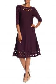 nic zoe NIc ZOE Time Out 3 4 Sleeve Midi Dress at Nordstrom Rack