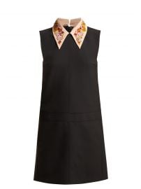 no 21 Embroidered-collar shift dress at Matches