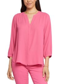 nydj Low Crepe Blouse  at Nordstrom