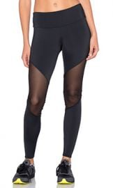 onzie Track Legging in Black Mesh from Revolve com at Revolve