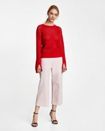 openwork sweater at Zara