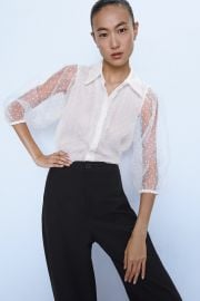 organza blouse at Zara