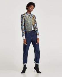 patchwork jacket at Zara