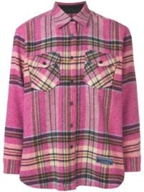 plaid oversized shirt at Farfetch