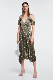 polka-dot dress at Zara