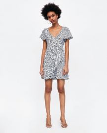 polka dot print dress at Zara