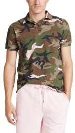 polo Short Sleeve Mesh Camo Polo Shirt at East Dane