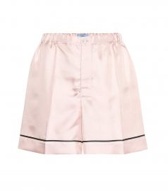 prada Silk-satin shorts at Mytheresa