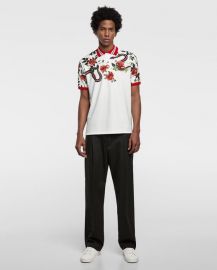 printed polo shirt at Zara