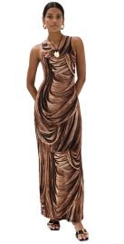 rabanne Jersey Dress DRAPPE TERRACOTTA 34 at Shopbop