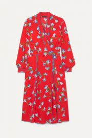 rag   bone - Hugo floral-print crepe de chine wrap dress at Net A Porter