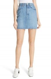 rag   bone JEAN Moss High Waist Denim Miniskirt  Clean Levee at Nordstrom