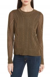 rag   bone Pamela Crewneck Pointelle Sweater at Nordstrom