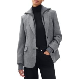 rag & bone Frank Mixed Media Blazer at Nordstrom