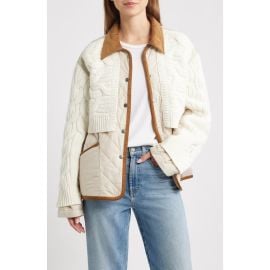 rag & bone Ivy Mixed Media Jacket at Nordstrom