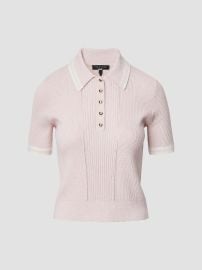 rag & bone Laurie Tipped Polo Sweater | Saks Fifth Avenue at Saks Fifth Avenue