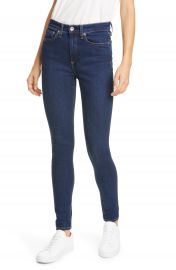 rag  amp  bone Nina High Waist Skinny Jeans  Marine Blue    Nordstrom at Nordstrom