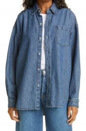 rag  amp  bone Oversize Denim Shirt   Nordstrom at Nordstrom