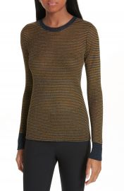 rag  amp  bone Raina Metallic Stripe Sweater at Nordstrom