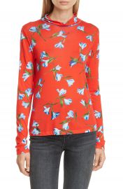 rag  amp  bone Shaw Floral Jersey Turtleneck   Nordstrom at Nordstrom