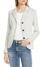 rag  amp  bone Slade Pinstripe Cotton Blazer   Nordstrom at Nordstrom