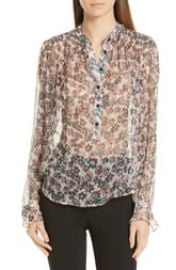 rag  amp  bone Susan Floral Silk Blouse   Nordstrom at Nordstrom