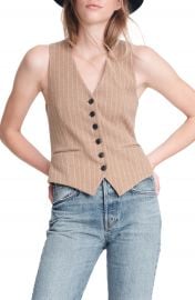 rag  amp  bone Vanessa Pinstripe Vest   Nordstrom at Nordstrom