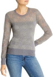 rag  amp  bone Womens Charlotte Checkered Eyelet Pullover Sweater at Amazon