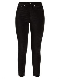 rag  bone Nina High-Rise Velvet Skinny Pants  SaksFifthAvenue at Saks Fifth Avenue