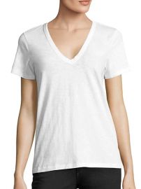 rag  bone V-Neck Cotton Tee  SaksFifthAvenue at Saks Fifth Avenue