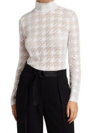 rag  bone Valencia Houndstooth Turtleneck on SALE at Saks Off 5th