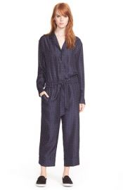 rag and bone Arthur Print Silk Jumpsuit at Nordstrom