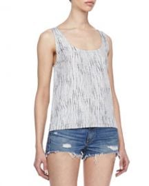 rag and boneJEAN Simple Rip-Tide-Print Tank at Neiman Marcus