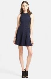 rag andamp bone and39Bashaand39 Leather Trim Dress at Nordstrom