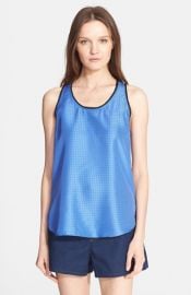 rag andamp bone and39Teddyand39 Print Silk Racerback Tank at Nordstrom