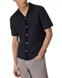 rag bone Avery Cotton Blend Zuma Toweling Jacquard Classic Fit Button Down Shirt Bloomingdales at Bloomingdales