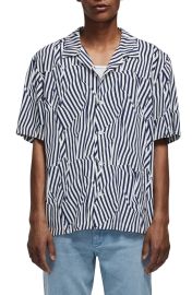 rag bone Avery Print Short Sleeve Button-Up Camp Shirt at Nordstrom