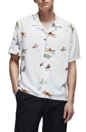 rag bone Avery Print Short Sleeve Button-Up Camp Shirt at Nordstrom