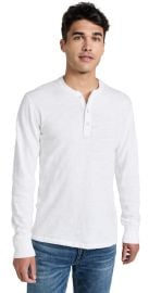 rag bone Basic Henley White XL at Shopbop