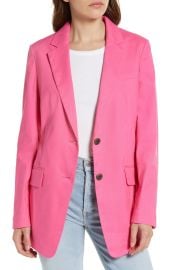 rag bone Charles Linen Blend Blazer in Wht  at Nordstrom