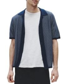 rag bone Harvey Knit Camp Shirt Sweater Bloomingdales at Bloomingdales