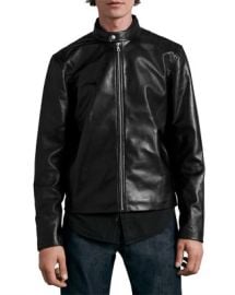 rag bone ICONS Archive Cafe Leather Racer Jacket Bloomingdales at Bloomingdales