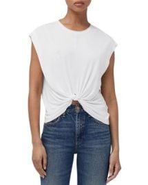 rag bone Jenna Knotted Hem Tee Bloomingdales at Bloomingdales