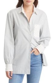 rag bone Maxine Stripe Cotton Button-Up Shirt at Nordstrom