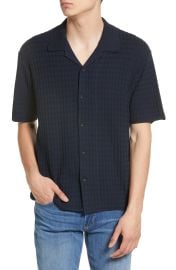 rag bone Mens Avery Engineered Knit Organic Cotton Button-Up Shirt in Ltdove  at Nordstrom