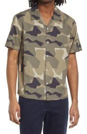 rag bone Mens Avery Short Sleeve Button-Up Camp Shirt at Nordstrom