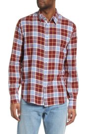 rag bone Mens Beach Plaid Button-Up Shirt at Nordstrom