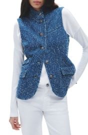 rag bone Slade Textured Denim Vest at Nordstrom