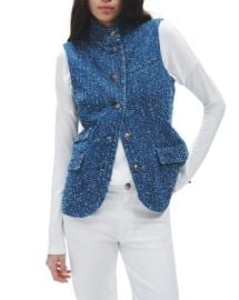 rag bone Slade Tweed Denim Vest Bloomingdales at Bloomingdales